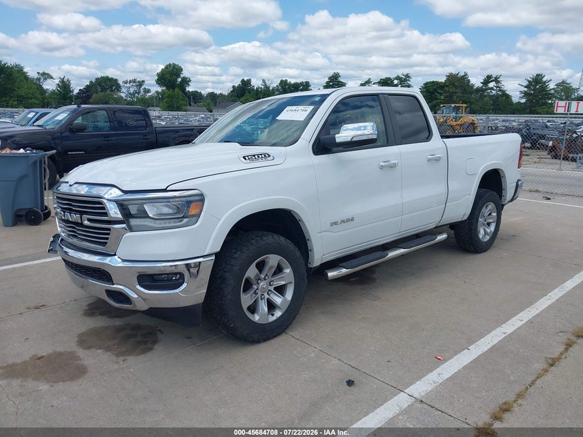 Vin: 1c6srfdt0ln280412, lot: 46183317, ram 1500 laramie  4x4 6'4 box 20202