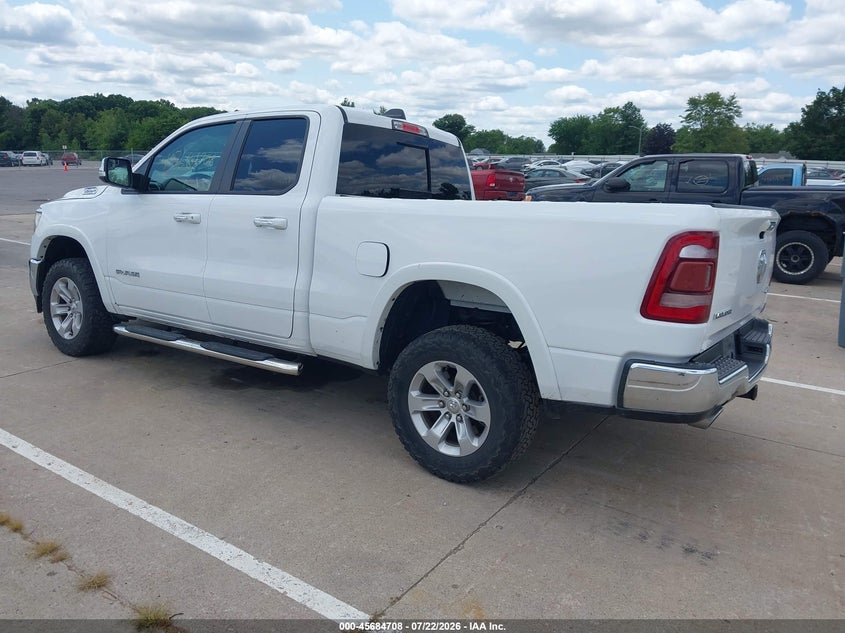 Vin: 1c6srfdt0ln280412, lot: 46183317, ram 1500 laramie  4x4 6'4 box 20203