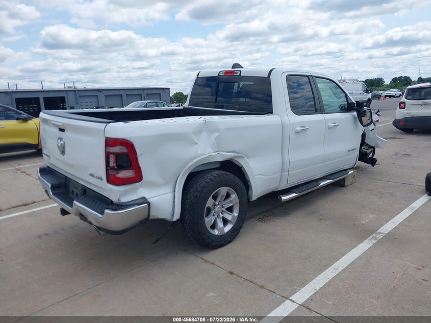 Vin: 1c6srfdt0ln280412, lot: 46183317, ram 1500 laramie  4x4 6'4 box 20204