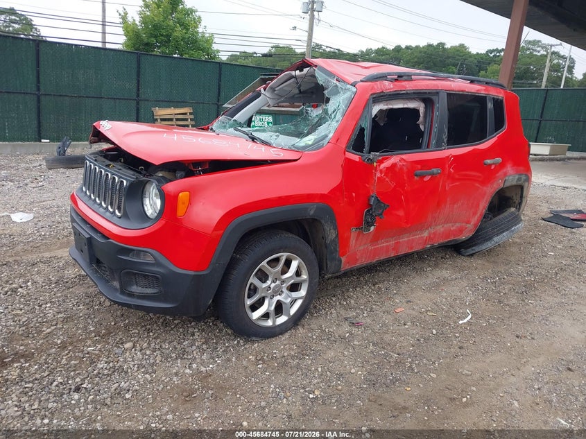 2018 Jeep Renegade, Перекидання, IAAI, VIN ZACCJBAB6JPH52562 — фото 2