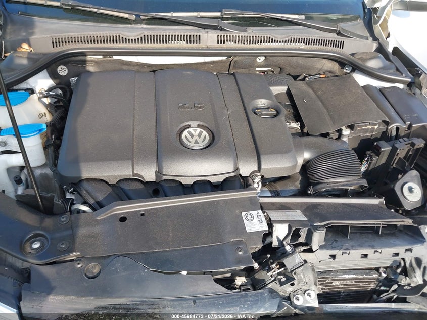 2011 Volkswagen Jetta 2.5L Se VIN: 3VWDX7AJ2BM017151 Lot: 45684773