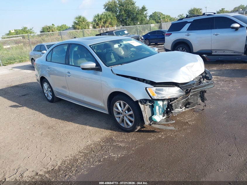 2011 Volkswagen Jetta 2.5L Se VIN: 3VWDX7AJ2BM017151 Lot: 45684773