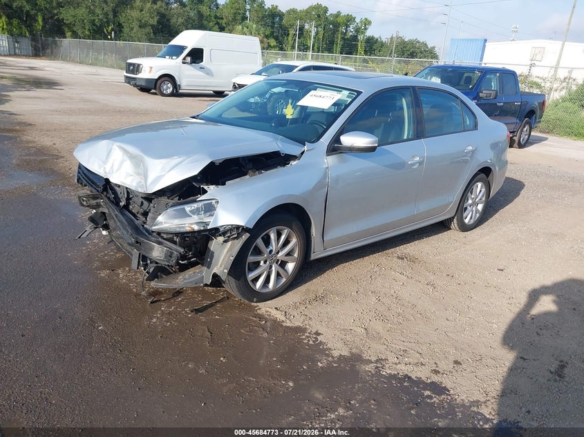 2011 Volkswagen Jetta 2.5L Se VIN: 3VWDX7AJ2BM017151 Lot: 45684773