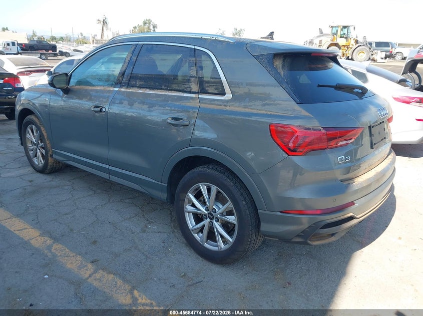 Vin: wa1decf38s1094464, lot: 46183383, audi q3 premium 45 tfsi s line quattro tiptronic 20253