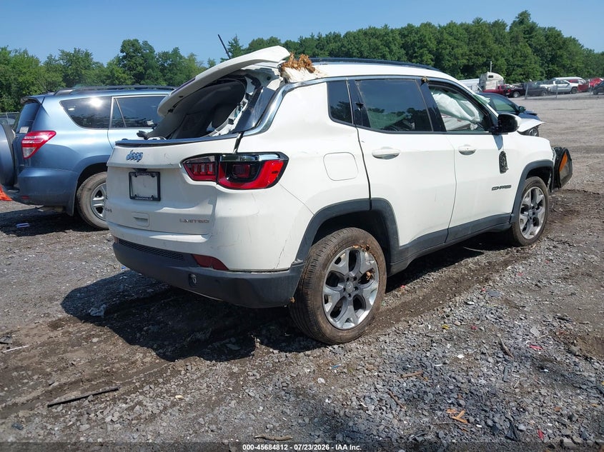 Vin: 3c4njdcb1mt523964, lot: 46183421, jeep compass limited 4x4 20214