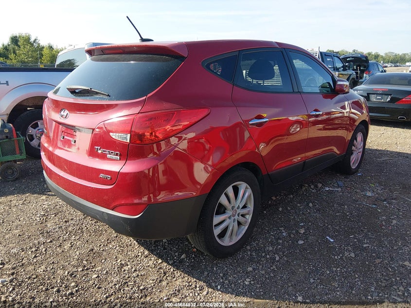 Vin: km8jucacxdu772180, lot: 46183441, hyundai tucson limited 20134