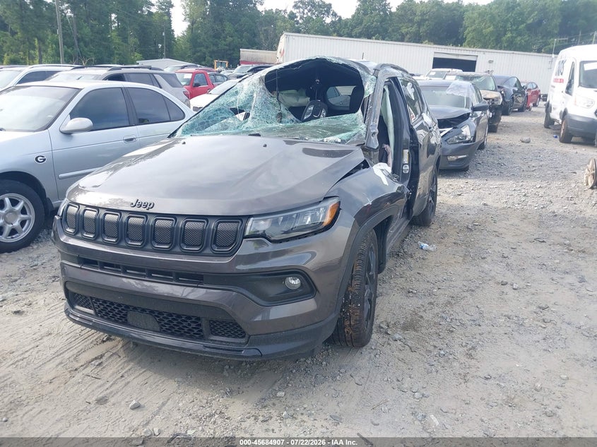 Vin: 3c4njcbb5nt234387, lot: 46183515, jeep compass altitude fwd 20222