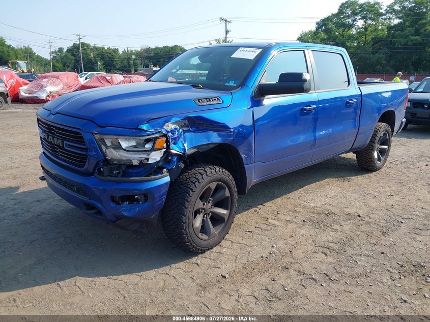 2019 RAM 1500, Front End, IAAI, VIN 1C6SRFMTXKN665507 — photo 2