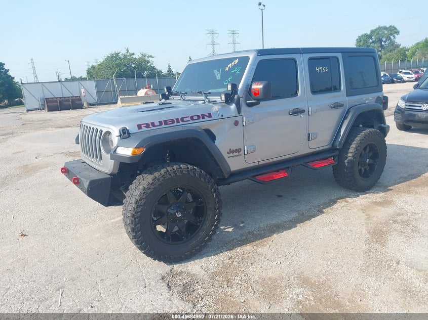 2020 Jeep Wrangler Unlimited Rubicon 4X4, Front End, IAAI, VIN 1C4HJXFN0LW151742 — photo 2