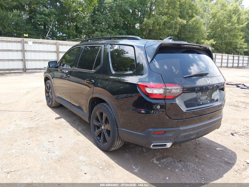 Vin: 5fnyg1h93sb090868, lot: 46183560, honda pilot black edition 20253