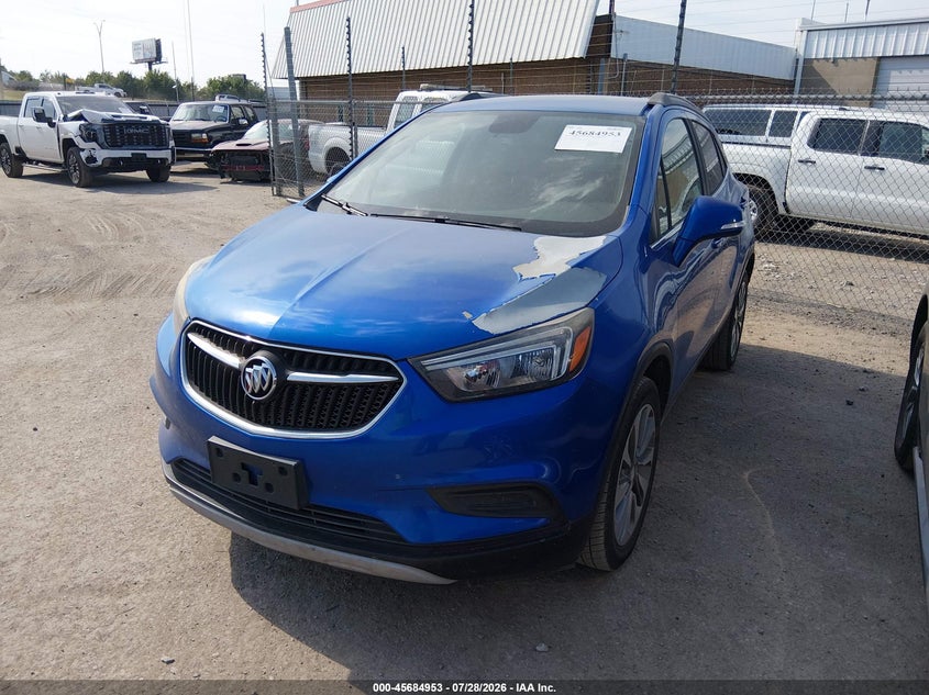 Vin: kl4cjasbxjb614892, lot: 46183562, buick encore preferred 20182