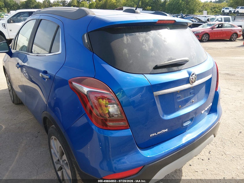 Vin: kl4cjasbxjb614892, lot: 46183562, buick encore preferred 20183