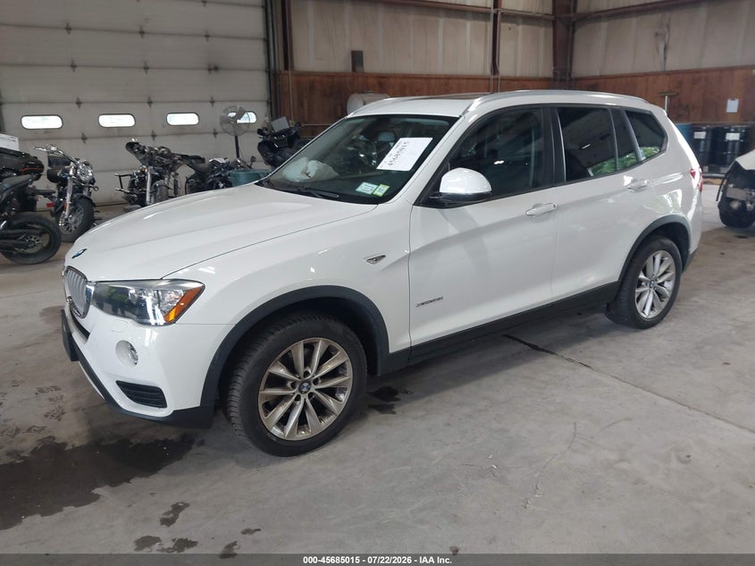 Vin: 5uxwx9c52h0t10470, lot: 46183624, bmw x3 xdrive28i 20172