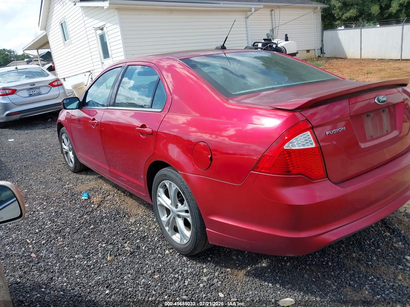 Vin: 3fahp0ha2cr407212, lot: 46183642, ford fusion se 20123