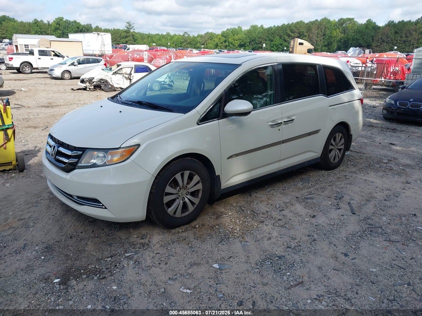 2017 Honda Odyssey, Обычный износ, IAAI, VIN 5FNRL5H62HB015360 — фото 2