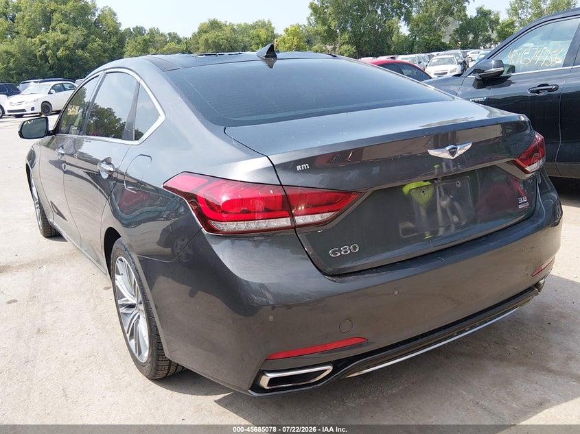 Vin: kmhgn4je4ju228249, lot: 46183687, genesis g80 3.8 20183