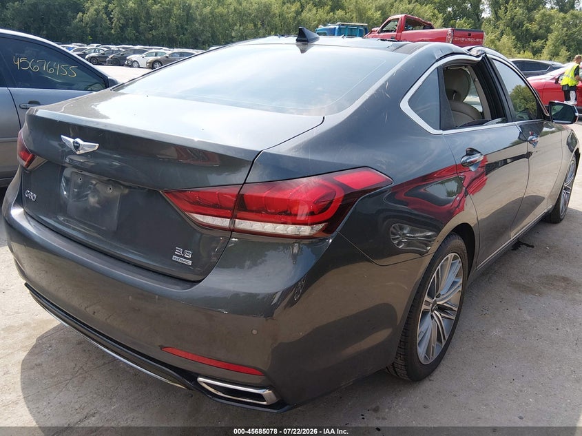 Vin: kmhgn4je4ju228249, lot: 46183687, genesis g80 3.8 20184