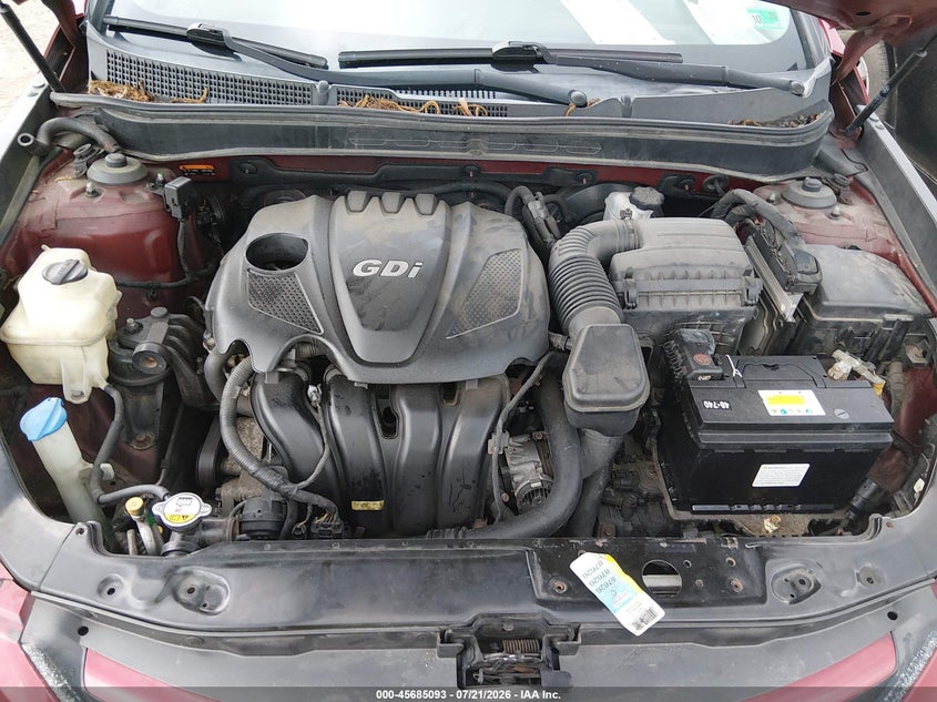 2014 Hyundai Sonata Gls VIN: 5NPEB4AC9EH821401 Lot: 45685093