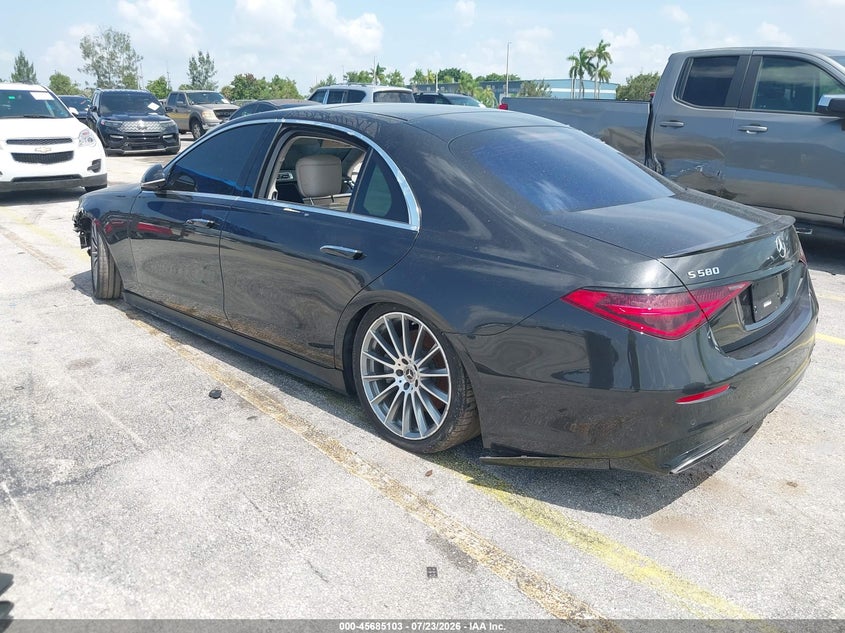 Vin: w1k6g7gb1na125635, lot: 46183712, mercedes-benz s 580 4matic 20223