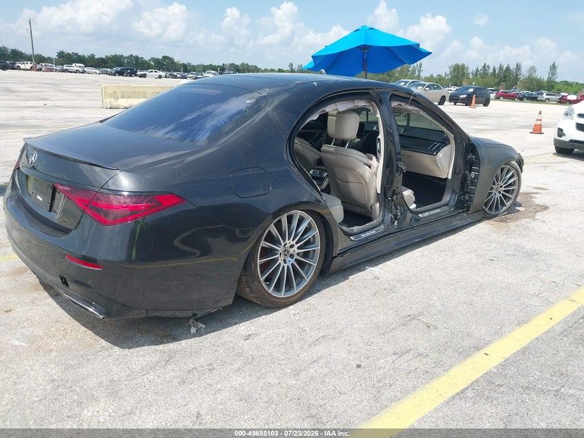 Vin: w1k6g7gb1na125635, lot: 46183712, mercedes-benz s 580 4matic 20224