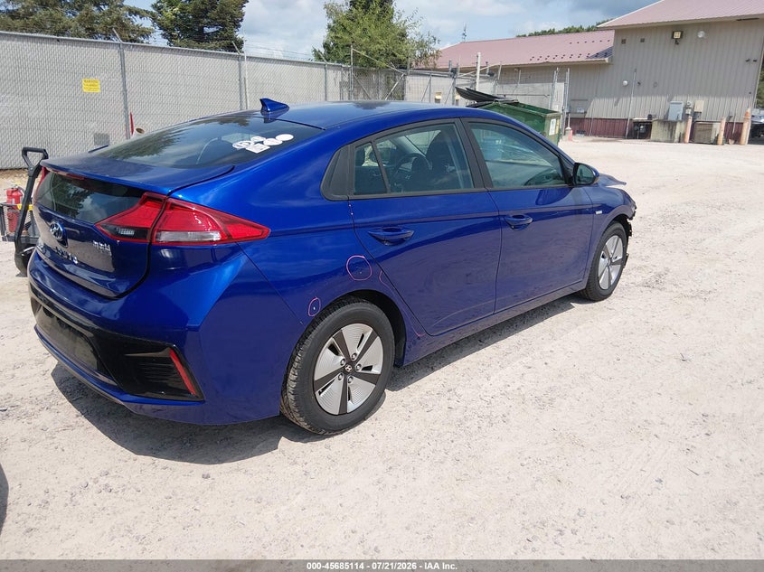 Vin: kmhc65lc9ku173523, lot: 46183723, hyundai ioniq hybrid blue 20194