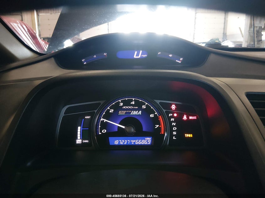 2008 HONDA CIVIC HYBRID auction photo 7
