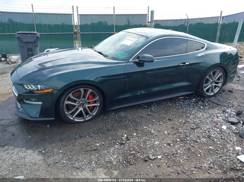 2019 Ford Mustang, Лівий бік, IAAI, VIN 1FA6P8K08K5501473 — фото 2