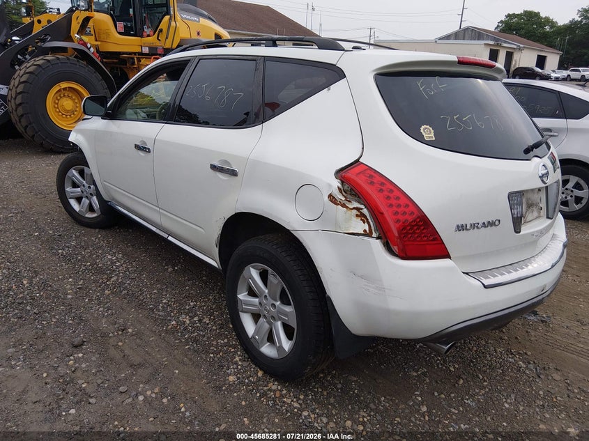 2007 Nissan Murano Sl VIN: JN8AZ08W47W605315 Lot: 45685281