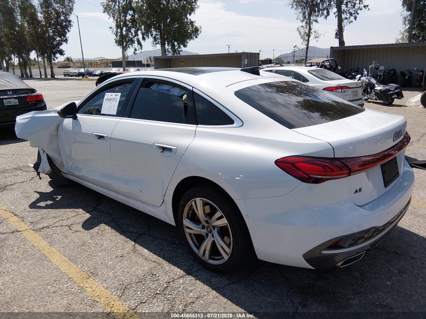 Vin: wau1bcfu2sn058513, lot: 46183921, audi all-new a5 premium tfsi quattro s tronic 20253