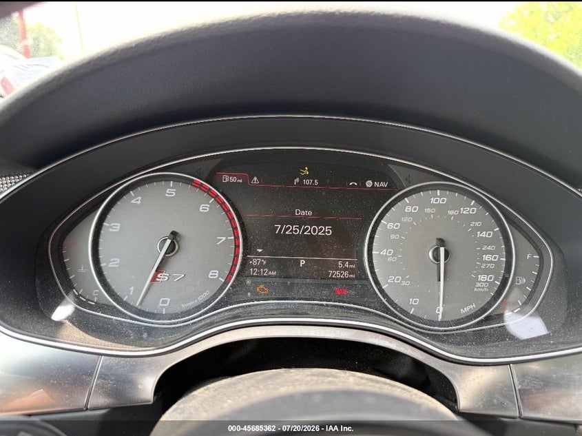 2013 Audi S7 4.0T Prestige VIN: WAUW2AFC9DN079606 Lot: 45685362