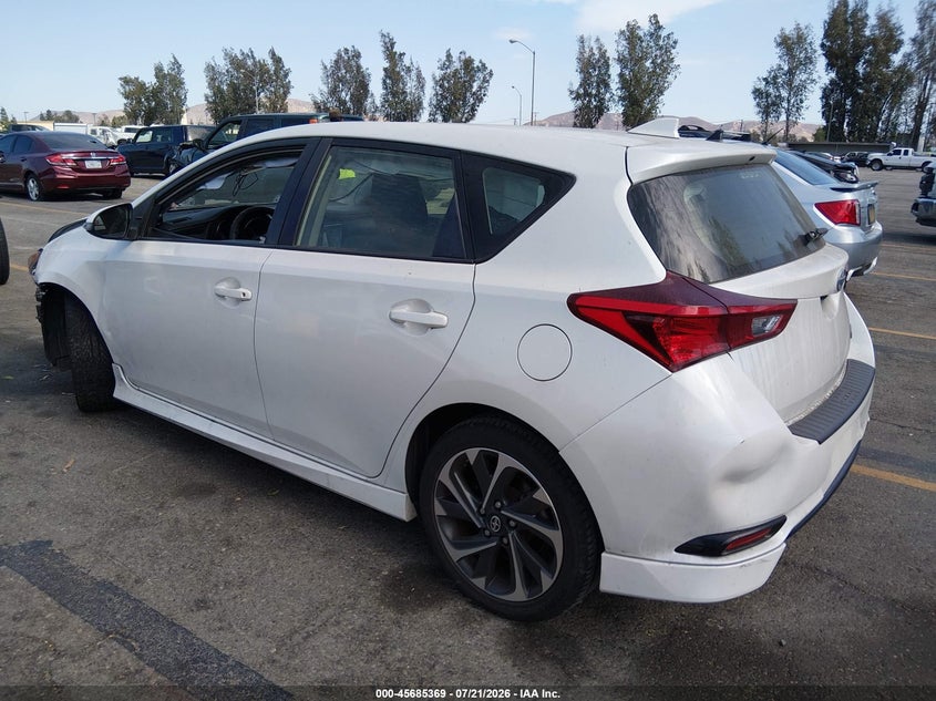 Vin: jtnkarje0gj519506, lot: 46183978, scion im 20163