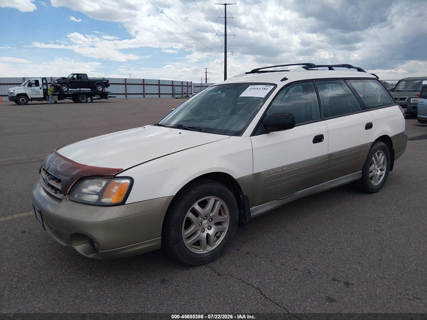 2000 Subaru Outback, Обычный износ, IAAI, VIN 4S3BH6755Y6638873 — фото 2