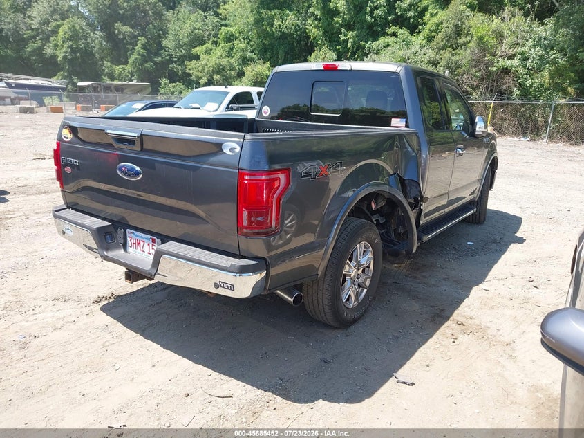 Vin: 1ftfx1ef1hfb54184, lot: 46184061, ford f-150 lariat 20174