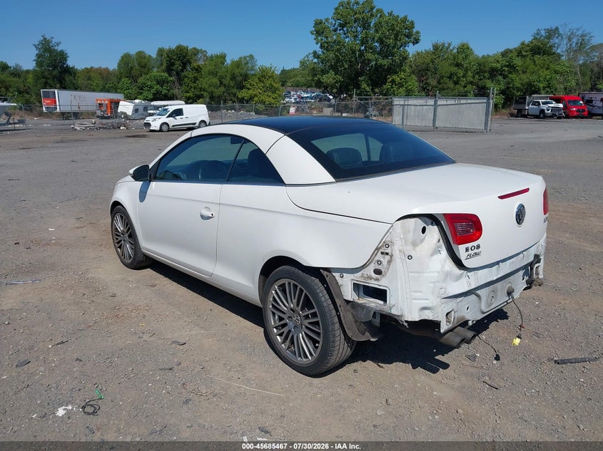 Vin: wvwfw7ah2bv002599, lot: 46184076, volkswagen eos lux 20113
