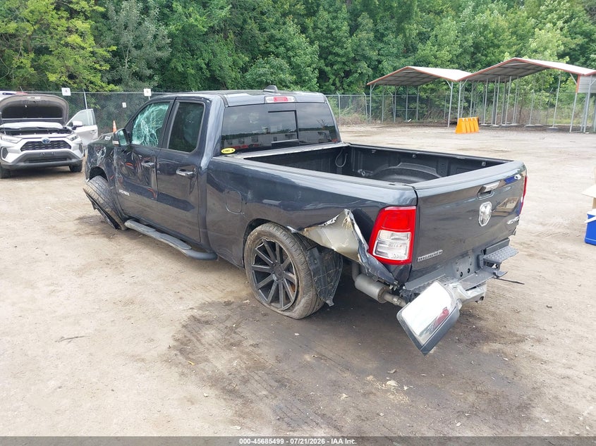 Vin: 1c6srfbt3ln190898, lot: 46184108, ram 1500 big horn  4x4 6'4 box 20203