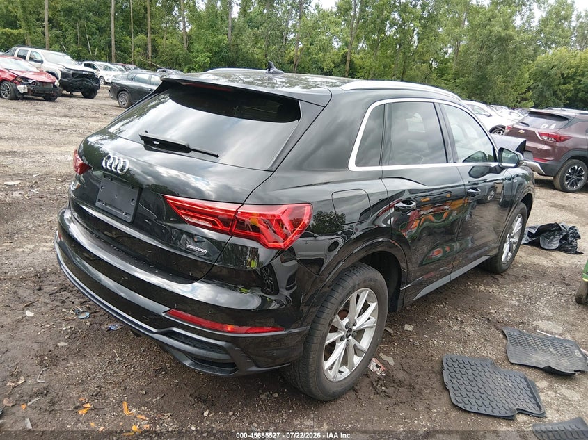 Vin: wa1decf38n1071318, lot: 46184136, audi q3 premium 45 tfsi s line quattro tiptronic 20224