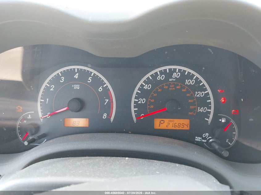 2010 Toyota Corolla Xle VIN: 2T1BU4EE0AC329586 Lot: 45685540