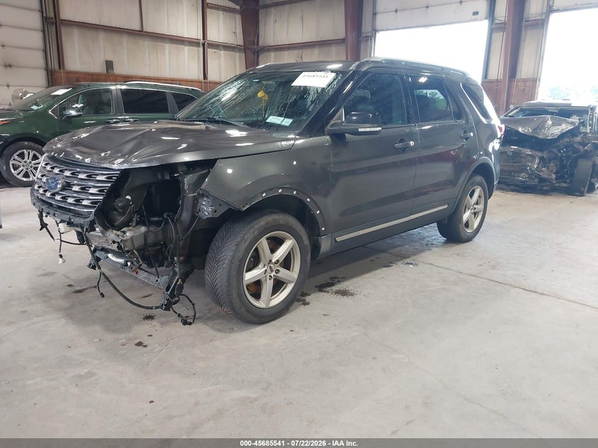 Vin: 1fm5k8d88hgd47525, lot: 46184150, ford explorer xlt 20172