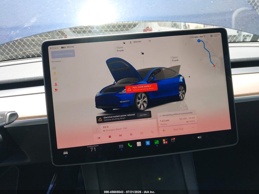 2023 Tesla Model Y Awd/Long Range Dual Motor All-Wheel Drive VIN: 7SAYGDEE3PF854344 Lot: 45685543