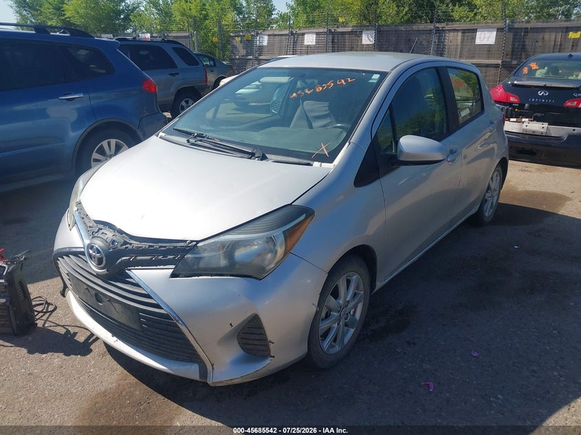 Vin: vnkktud30fa014910, lot: 46184152, toyota yaris le 20152