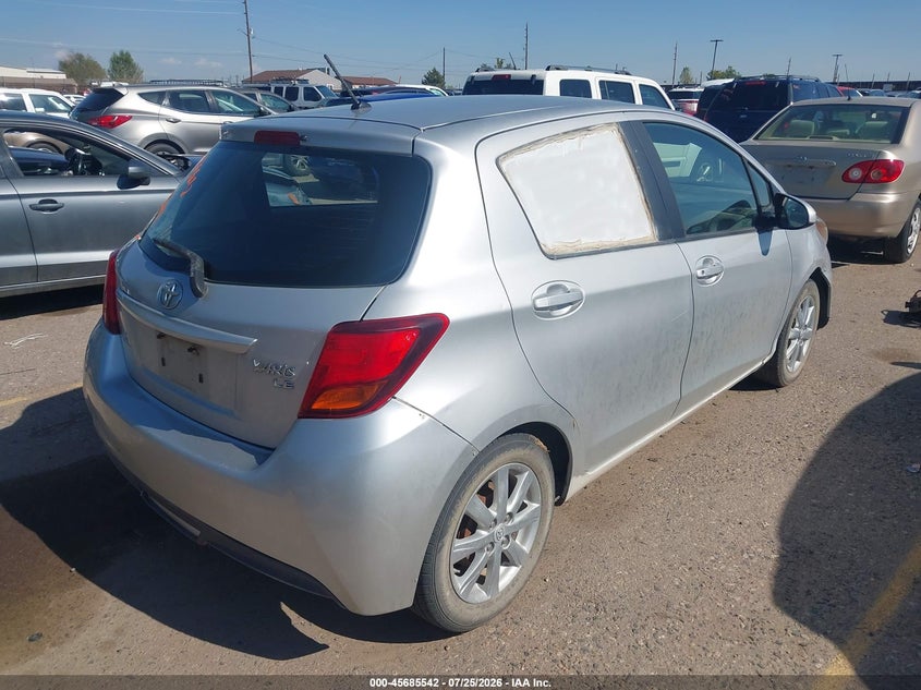 Vin: vnkktud30fa014910, lot: 46184152, toyota yaris le 20154