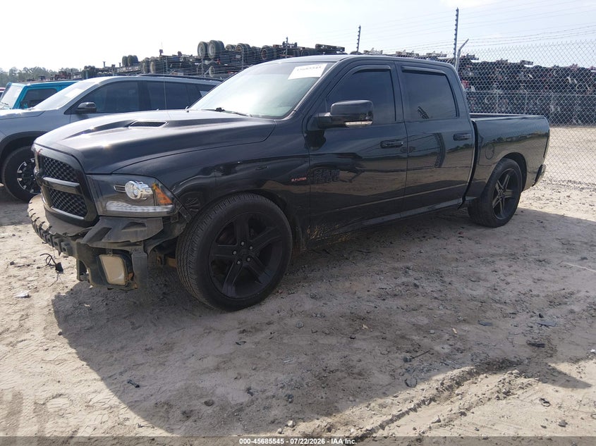 Vin: 1c6rr6mt9hs683182, lot: 46184154, ram 1500 night  4x2 5'7 box 20172