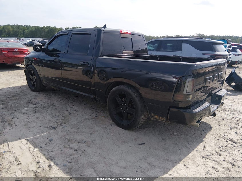 Vin: 1c6rr6mt9hs683182, lot: 46184154, ram 1500 night  4x2 5'7 box 20173