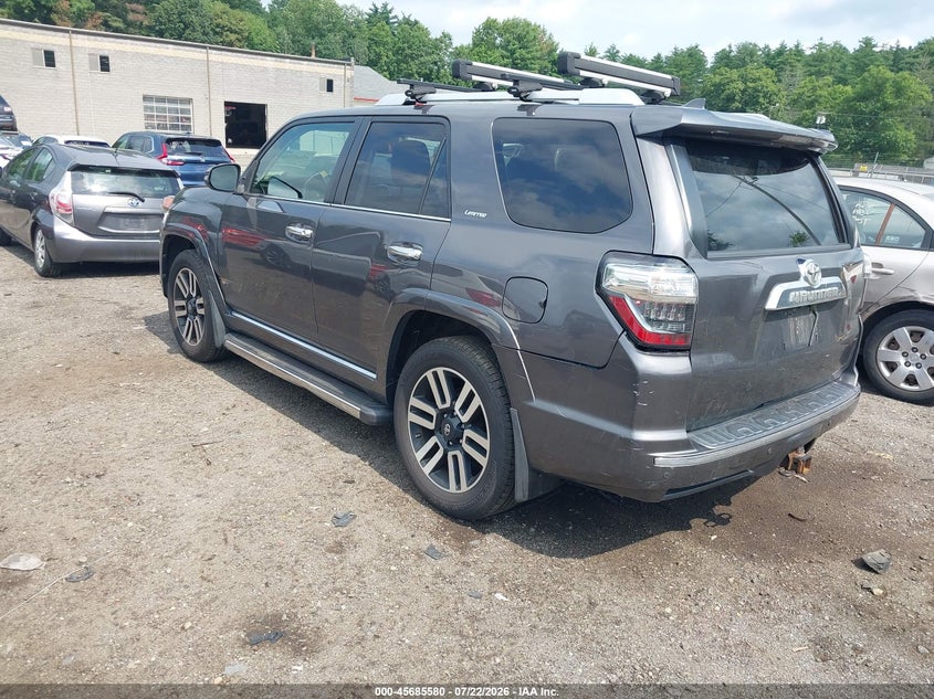 Vin: jtebu5jr6g5344125, lot: 46184189, toyota 4runner limited 20163