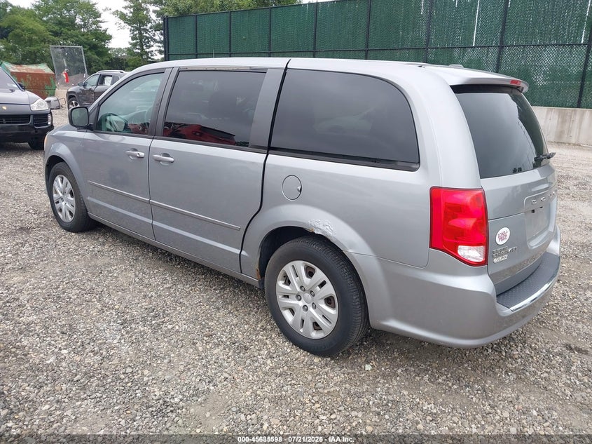 Vin: 2c4rdgbg2er103108, lot: 46184207, dodge grand caravan se 20143