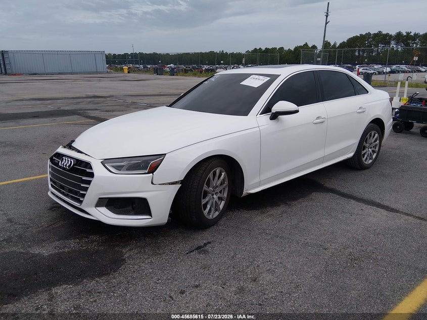 Vin: wauabaf48mn006021, lot: 46184224, audi a4 premium 40 tfsi quattro s tronic 20212