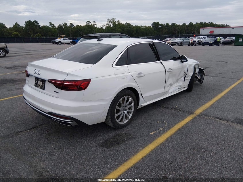 Vin: wauabaf48mn006021, lot: 46184224, audi a4 premium 40 tfsi quattro s tronic 20214