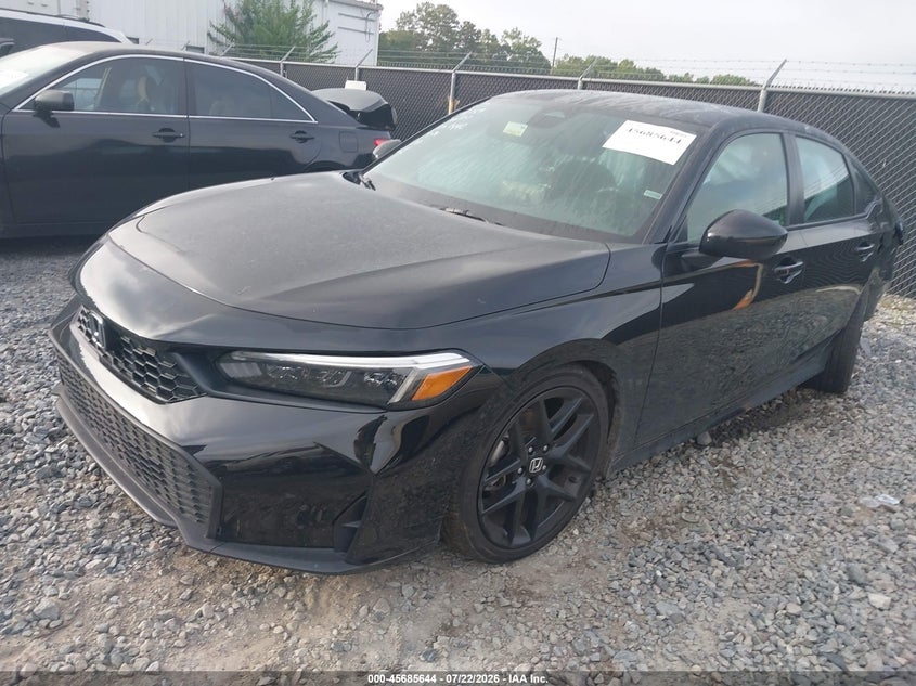 2025 Honda Civic, Left & Right Side, IAAI, VIN 2HGFE2F58SH597442 — photo 2