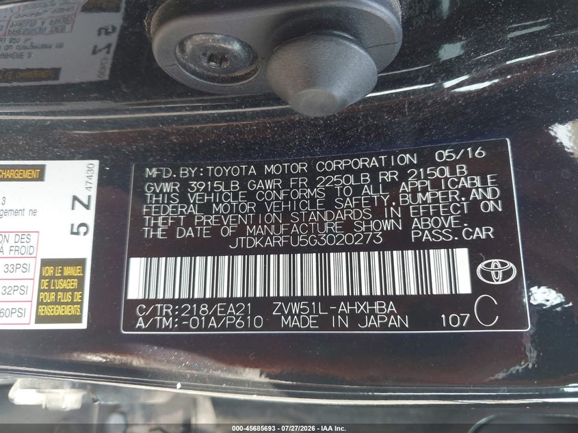 TOYOTA PRIUS - zdjęcie 9