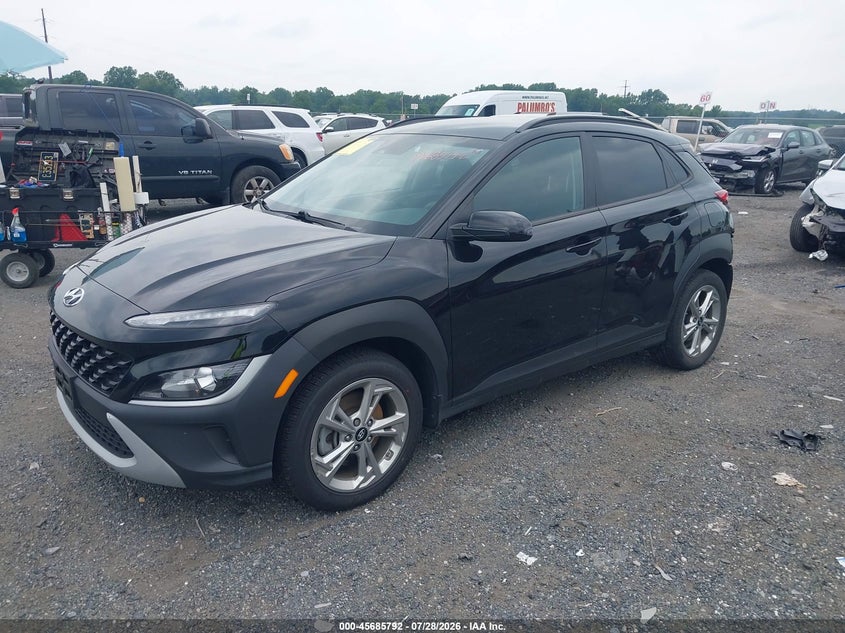 Vin: km8k6cab8nu889795, lot: 46184401, hyundai kona sel 20222